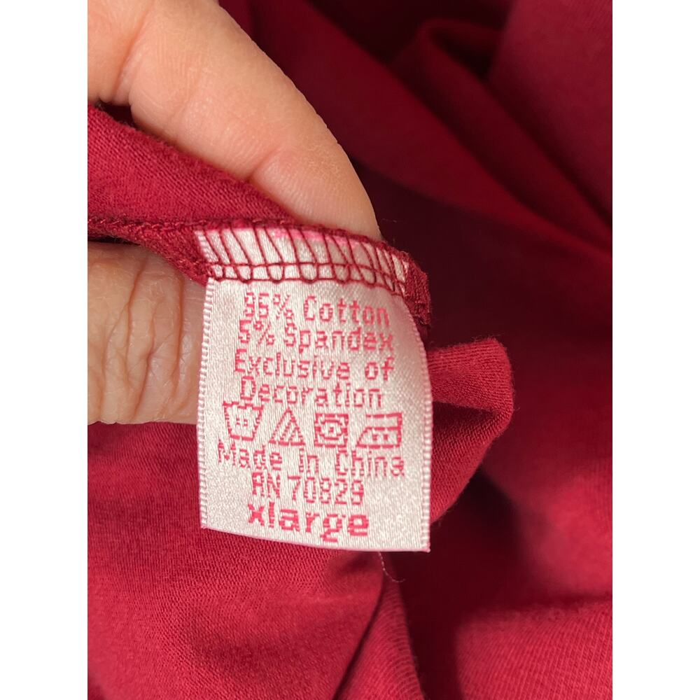 Rue 21 lace and sequined trimmed tank, red, size XL, EUC - Picture 3 of 7